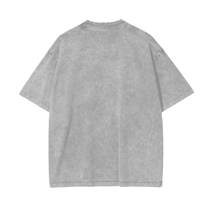 ROSE & WINGS - Acid Wash Oversize T-Shirt