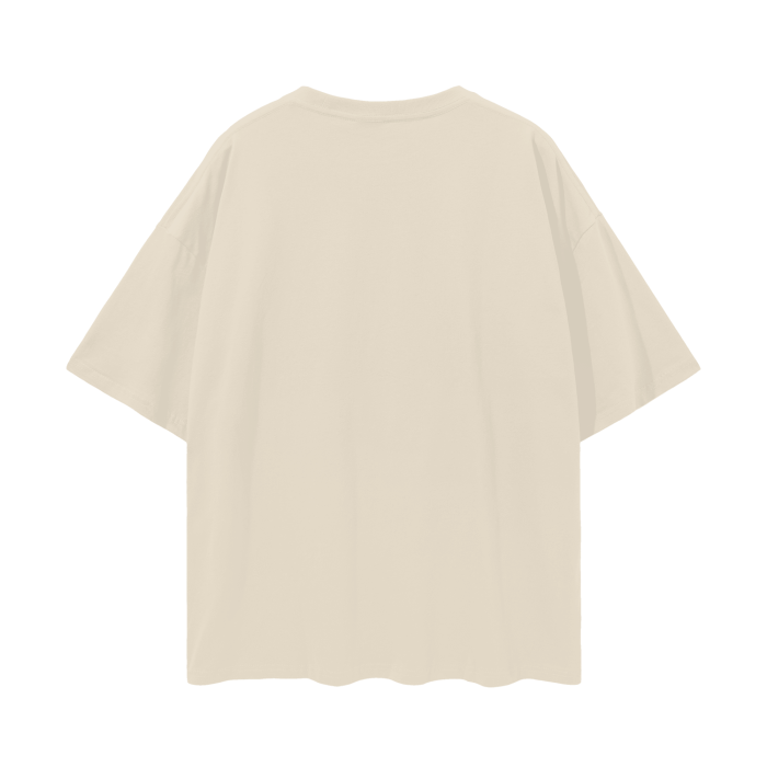 ROSE & WINGS - Oversize Deep Drop Shoulder Tee