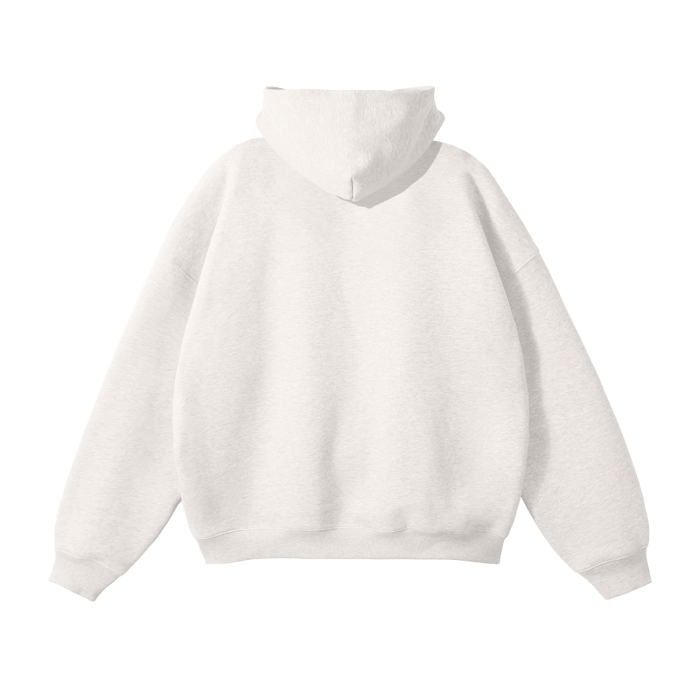 ROSE & WINGS - Oversized Fleece Hoodie (gray)