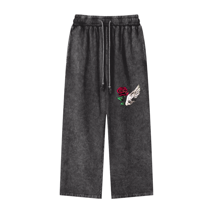 ROSE & WINGS - Acid Wash Sweatpants