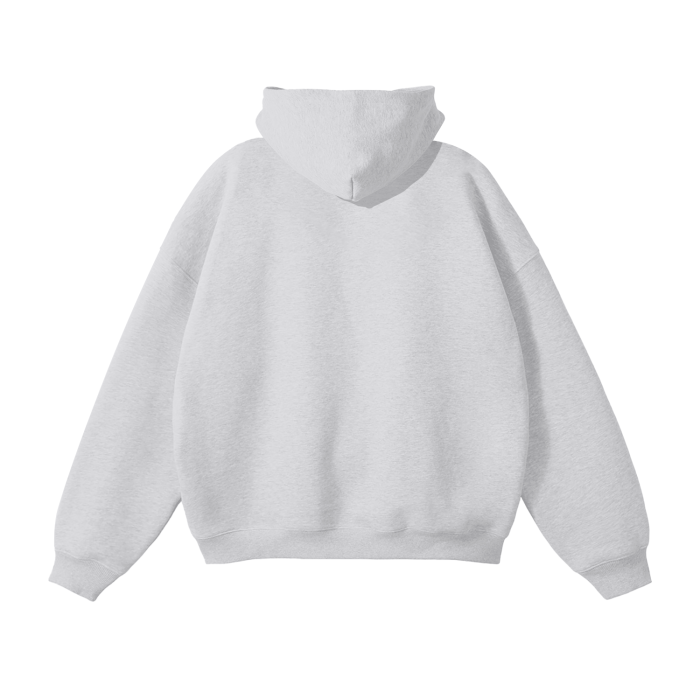 ROSE & WINGS - Oversized Fleece Hoodie (gray)